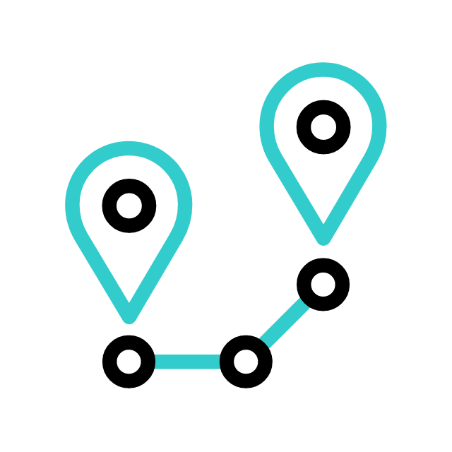 Icono de líneas de bus